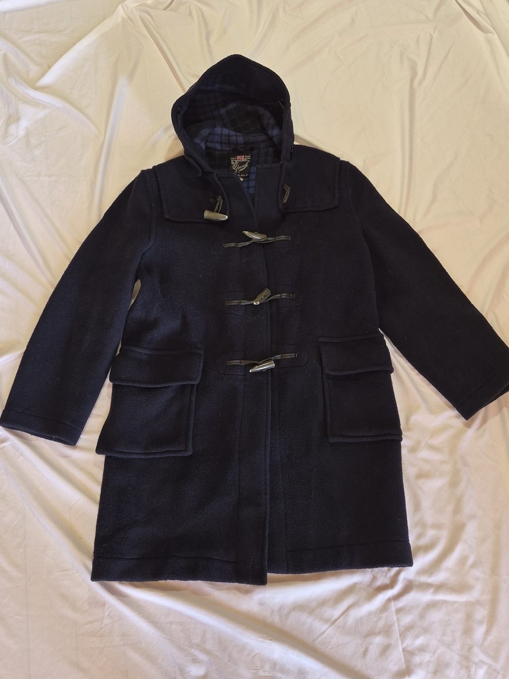 Vintage 1970's Gloverall Wool Duffle Coat Ladies Size M